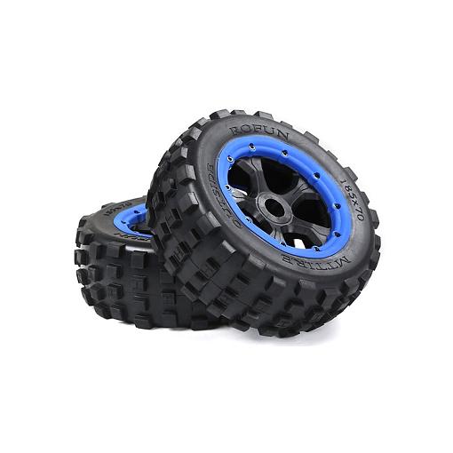 Rovan Knobby Tyres & 5 Spoke Wheels 185x70mm (2) fit F/R LT 5ive